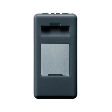 ADAPTADORE PREPARADO PARA ALOJAMENTO DE CONECTORES DE DATOS - AMP / KEYSTONE JACK - 1 MÓDULO-SYSTEM WHITE