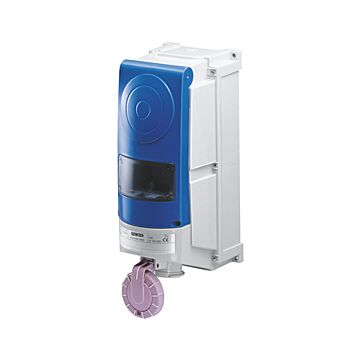 PRESA FISSA VERTICALE - CON FONDO - TRASFORMADOR DE SEGURIDAD - PARA USOS SEVEROS - 2P 160VA SELV - IP66