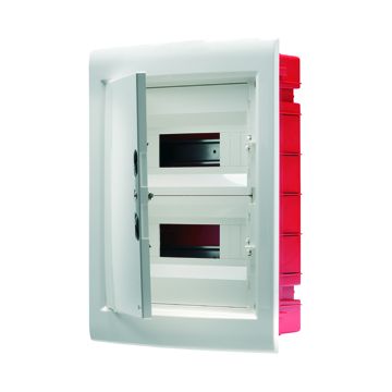 CUADROS DE DISTRIBUCIÓN CON PANELES TROQUELADOS Y BASTIDOR EXTRAIBLE - PUERTA CIEGA - 24M (12X2) IP40