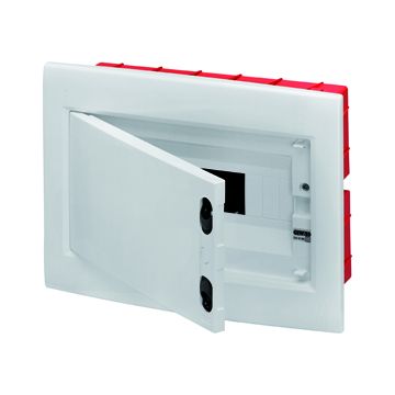CAJA DE DISTRIBUCIÓN PROTEGIDA - DE EMPOTRAR - CON BASTIDOR EXTRAIBLE - PUERTA CIEGA - 12M IP40