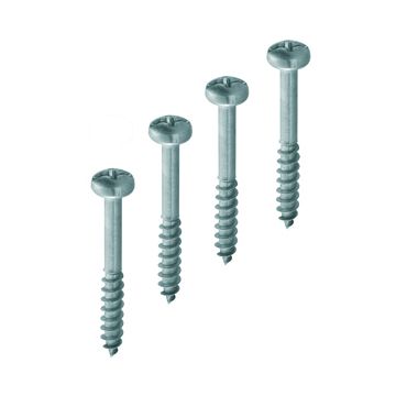 KIT 4 TORNILLOS AUTORROSCANTES - EN ACERO INOX - PARA ARQUETAS 300X300X300