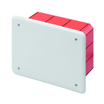 CAJA DE DERIVACIÓN Y CONEXIÓN - PARA PAREDES DE MAMPOSTERÍA  - DIMENSIONES 160X130X70 - TAPA BLANCA RAL9016