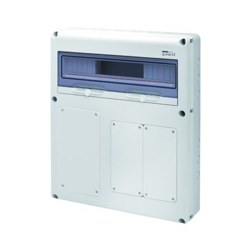 Q-DIN 20 MÓDULOS - 1 TROQUELA 63A + 2 IB VERTICAL ITERBLOQUEADA TROQUELES - 16/32A - IP65