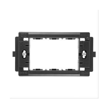SOPORTE DE MATERIAL AISLANTE PARA INSTALAR PLACAS TOP/SYSTEM/VIRNA/CLASSIC EN CAJAS RECTANGULARES - 3 MÓDULOS