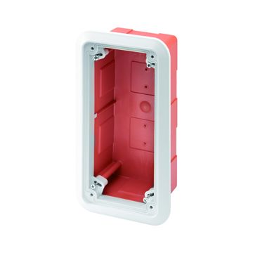 CAJA CON MARCO DE EMPOTRAR DE BASES FIJE VERTICALES - 16/32A SBF - IP55