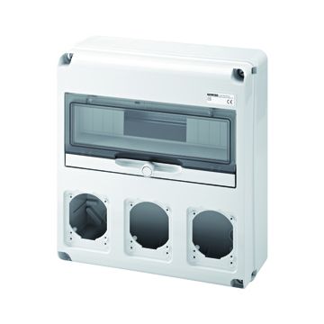 Q-DIN 14 MÓDULOS - 3 BASES ALOJABLES IEC 309 16/32A IP44/67 - IP65