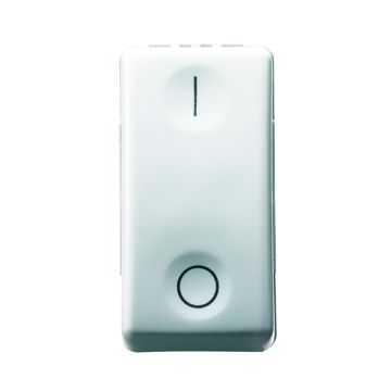 INTERRUPTOR BIPOLAR 250V ac - 16AX - NEUTRO - 1 MÓDULO - SYSTEM WHITE