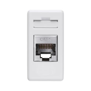 CONECT 1M RJ45 UTP CAT.5E SY/WT