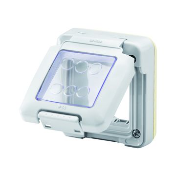 COMBI IN - FUNDA ESTANCA - 2 MÓDULOS - SYSTEM - IP55 - GRIS RAL 7035