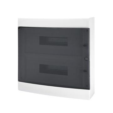 CAJA DECORATIVA CON PAREDES LISAS - PREPARADO PARA ALOJAR REGLETAS - (18X2) 36M IP40
