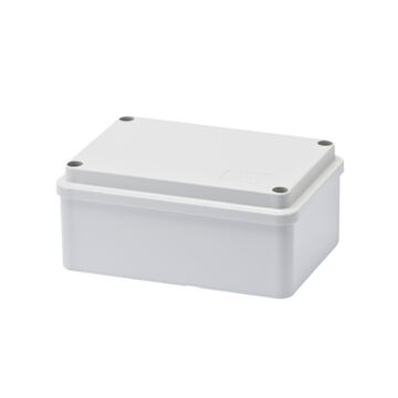 CAJA DE DERIVACIÓN CON TAPA BAJA ATORNILLADA - IP56 - DIMENSIONES INTERNAS 120X80X50 - SUPERFICIES LISAS - GRIS RAL 7035