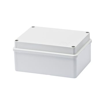 CAJA DE DERIVACIÓN CON TAPA BAJA ATORNILLADA - IP56 - DIMENSIONES INTERNAS 150X110X70 - SUPERFICIES LISAS - GRIS RAL 7035
