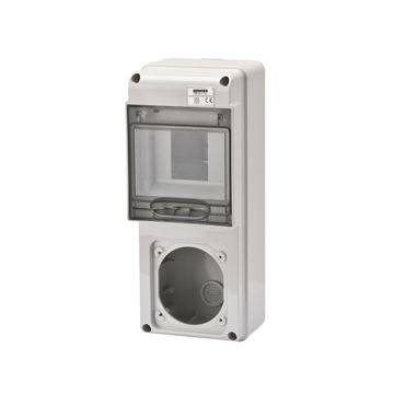 Q-DIN 5 MÓDULOS - 1 BASE ALOJABLE IEC 309 16A IP44/67 - IP65
