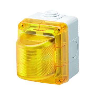 TESTIGO DEI SEÑALIZACIÓN - 15W - 230V - DIFUSOR AMARILLO - IP55 - GRIS RAL 7035