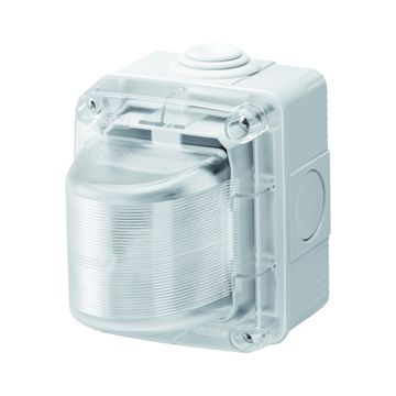 TESTIGO DEI SEÑALIZACIÓN - 15W - 230V - DIFUSOR OPAL - IP55 - GRIS RAL 7035