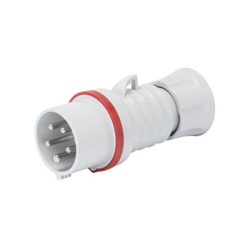 CLAVIJA MÓVIL RECTA HP - IP44/IP54 - 3P+N+T 32A 380-415V 50/60HZ - ROJO - 6H - CONEXIONADO DE TORNILLO