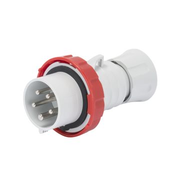 CLAVIJA MÓVIL RECTA HP - IP66/IP67/IP68/IP69 - 3P+N+T 32A 380-415V 50/60HZ - ROJO - 6H - CONEXIONADO DE TORNILLO