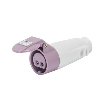 BASE MÓVIL RECTA - IP44 - 2P 16A 20-25V 50-60HZ - VIOLETA - S R  - CONEXIONADO DE TORNILLO