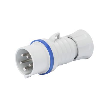 CLAVIJA MÓVIL RECTA HP - IP44/IP54 - 3P+N+T 16A 200-250V 50/60HZ - AZUL - 9H - CONEXIONADO DE TORNILLO