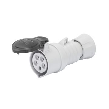 BASE MÓVIL RECTA HP - IP44/IP54 - 3P+T 16A 600-690V 50/60HZ - NEGRO - 5H - CONEXIONADO DE TORNILLO