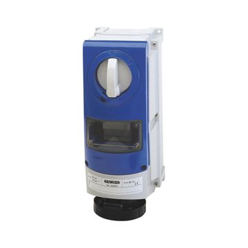 BASE FIJA INTERBLOQUEADAS VERTICAL - CON FONDO - CON BASE PORTAFUSIBLES - 3P+N+T 63A 480-500V-50/60HZ 7H - IP66