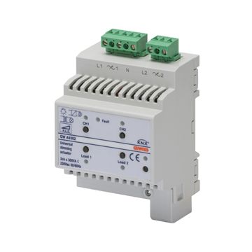 ACTUADOR DIMMER UNIVERSAL - 1 CANAL - 300VA POR CANAL - KNX - IP20 - 4 MÓDULOS DIN