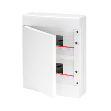 CAJA DECORATIVA CON PAREDES LISASE - PREPARADO PARA ALOJAR REGLETAS - PUERTA CIEGA - (12X2) 24M IP40