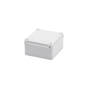 CAJA DE DERIVACIÓN CON TAPA BAJA Y TORNILLOS DE 1/4 GIRO - IP55 - DIMENSIONES INTERNAS 100X100X50 - SUPERFICIES LISAS - GRIS RAL 7035