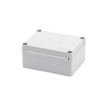 CAJA DE DERIVACIÓN CON TAPA BAJA Y TORNILLOS DE 1/4 GIRO - IP55 - DIMENSIONES INTERNAS 150X110X70 - SUPERFICIES LISAS - GRIS RAL 7035