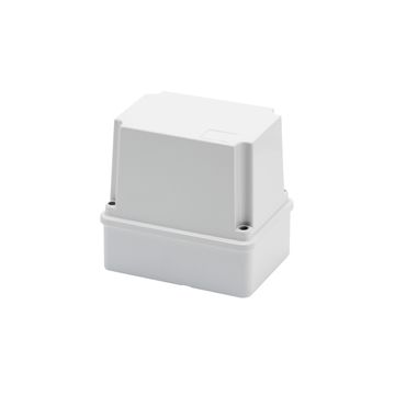 CAJA DE DERIVACIÓN CON TAPA ALTA ATORNILLADA - IP56 - DIMENSIONES INTERNAS 150X110 X140 - SUPERFICIES LISAS - GRIS RAL 7035