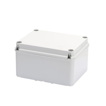 CAJA DE DERIVACIÓN CON FONDO DE ALTA CAPACIDAD  Y TAPA BAJA ATORNILLADA - IP56 - DIMENSIONES INTERNAS 240X190X130 - PAREDES LISAS - GRIS RAL 7035