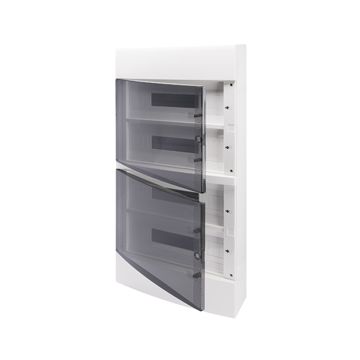 CAJA DECORATIVA CON PAREDES LISAS - PREPARADO PARA ALOJAR REGLETAS - (18X4) 72M IP40