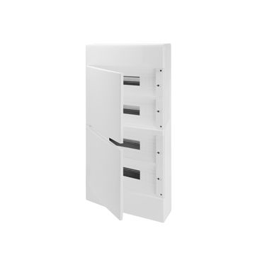 CAJA DECORATIVA CON PAREDES LISASE - PREPARADO PARA ALOJAR REGLETAS - PUERTA CIEGA - (18X4) 72M IP40