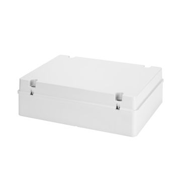 CAJA DE DERIVACIÓN CON TAPA BAJA ATORNILLADA - IP56 - DIMENSIONES INTERNAS 380X300X120 - SUPERFICIES LISAS - GRIS RAL 7035
