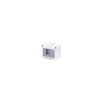 CONTENEDOR ESTANCO PARA APARATOS SYSTEM - 3 MÓDULOS - GRIS RAL 7035 - IP55