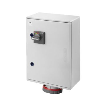 BASE FIJA VERTICAL - DE PARED - PROTECCIÓN MAGNETOTÉRMICA - 3P+N+T 125A 400V 6H - IP66