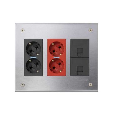 Kit caja de empotrar metálica sai 3 mód.