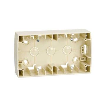 Caja superf.alta 2 el.marfil simon82