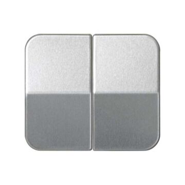 Tecla doble para mecanismos de mando  aluminio mate simon 75
