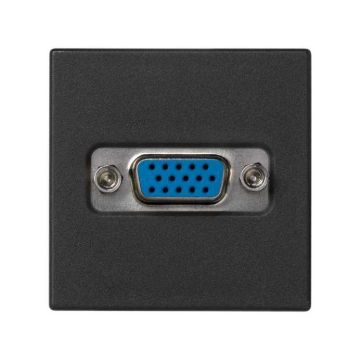 Conector vga a tornillo c/placa grafito
