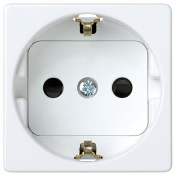 Base schuko seguridad em.tornillo 2 mód.