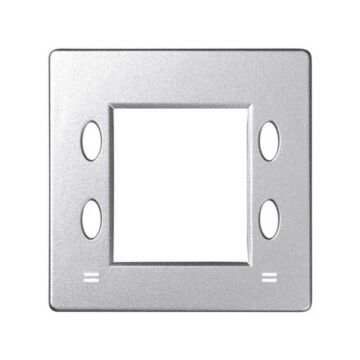 Placa para mecanismos electrónicos con display aluminio frío simon 82