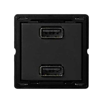Cargador 2xusb 5vdc 2.1a tipo a hembra