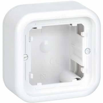 Caja superficie baja 1 elem. blanco s31