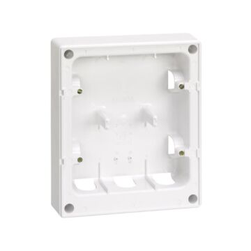 Base de caja de superficie para marco de 2 filas para 4 elementos blanco simon 27 centralizaciones