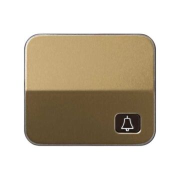 Tecla individual con grabado campana para pulsador bronce simon 75