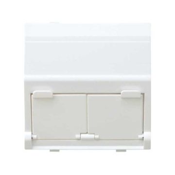 Placa v&d inclinada cg para 2 rj45