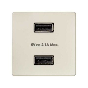 Cargador 2xusb 5v/dc 2,1a