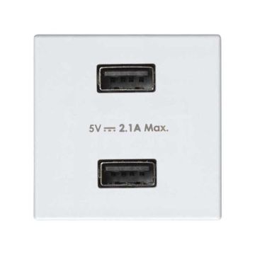Cargador 2xusb 5v/dc 2,1a