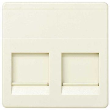 Tapa informatica 2 conectores rj45 univ.